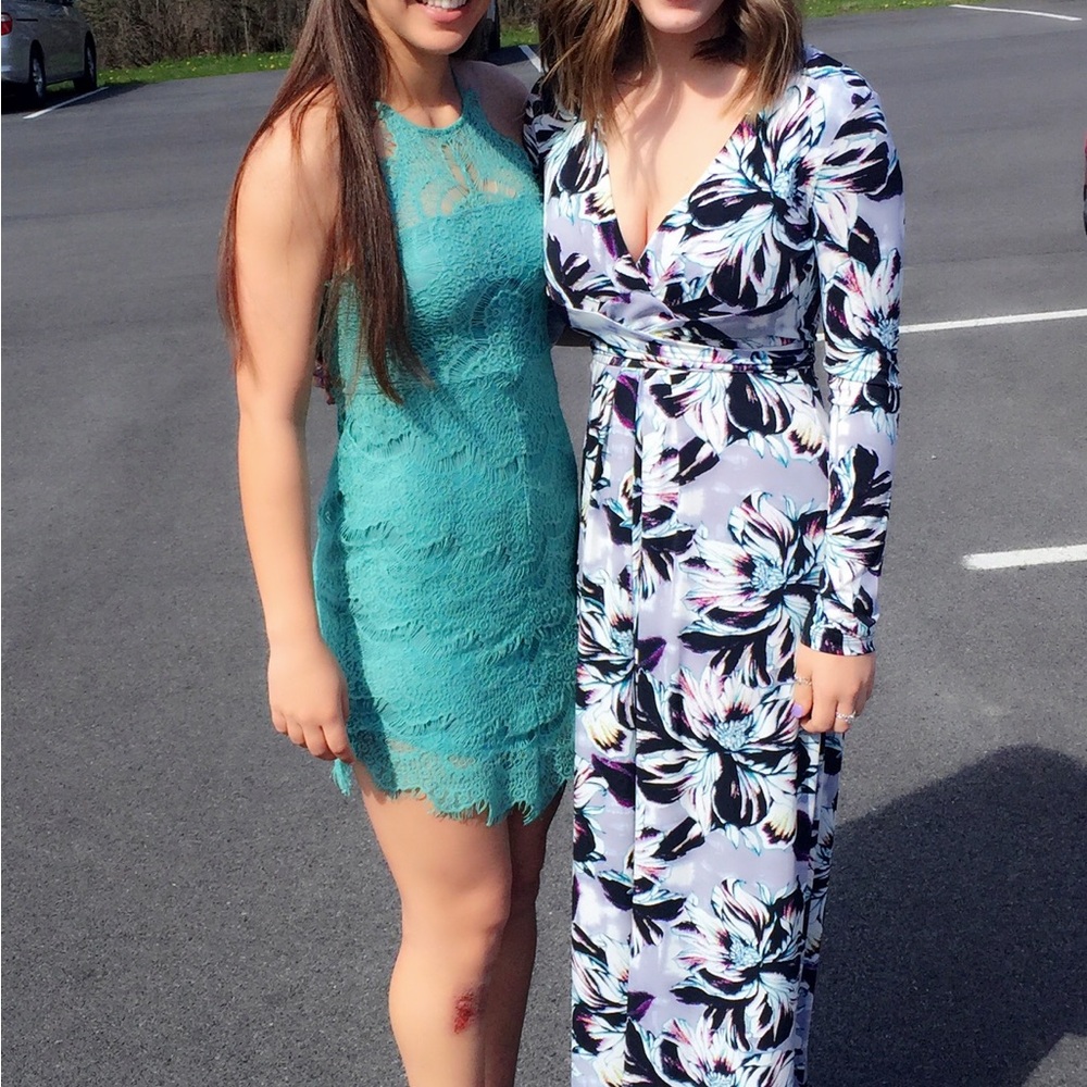 BCBG MaxAzaria Floral Maxi Dress